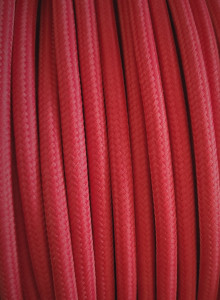 Cablu Textil Rosu 2x0,75