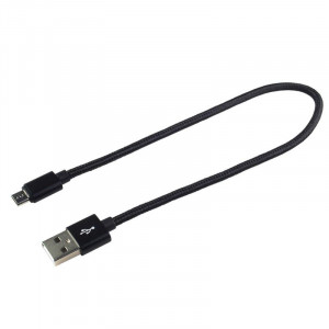 Cablu USB - Micro USB, Incarcare Rapida, 0.3m, negru, EverActive [3]- savelectro.ro