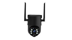 Sisteme Smart Home, Camera supraveghere exterior Wi-Fi 4MP, panou solar, MicroSD, IP65, neagra, Optonica - savelectro.ro