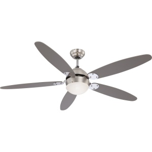 Candelabru Azura, cu ventilator, intrerupator cu lant, 1xE14, IP20, nichel, alb, Globo Lighting [2]- savelectro.ro