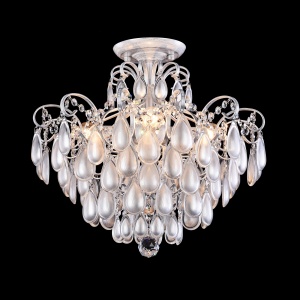Candelabru Chabrol MOD056PL-04S, 4xE14, argintiu+transparent, IP20, Maytoni [2]- savelectro.ro