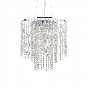 Candelabru Evasione 044767, 10xG9, crom+transparent, IP20, Ideal Lux [1]- savelectro.ro