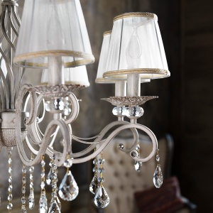 Candelabru Grace ARM247-08-G, 8xE14, alb+auriu, IP20, Maytoni [2]- savelectro.ro