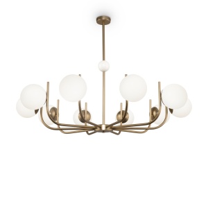 Corpuri de iluminat, Candelabru Rendez-Vous MOD109PL-10BS, 10xE14, arama+alb, IP20, Maytoni - savelectro.ro