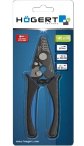 Cleste Dezizolator Fibra Optica 0.2-6mm, 24-10 AWG, Lungime 180mm, Hogert Technik [2]- savelectro.ro