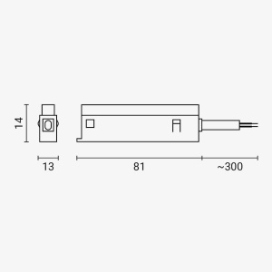 Conector de alimentare pentru sina magnetica M15, negru, Optonica [2]- savelectro.ro
