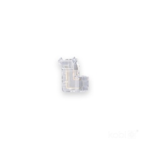 Conector L banda LED COB 8mm Kobi, IP20, transparent [2]- savelectro.ro