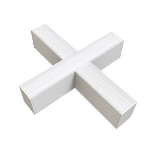 Tuburi LED si corpuri, Conector LED liniar slim cruce, 20W, 2000 lm, lumina neutra (4000 K), IP20, alb, Optonica - savelectro.ro
