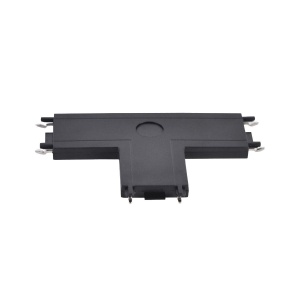 Spoturi pe sina magnetica, Conector pentru imbinare sine magnetice slim, tip T, negru, Klausen - savelectro.ro