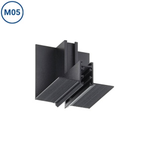 Conector vertical de colt exterior pentru sina magnetica M05-R, negru, Optonica [4]- savelectro.ro