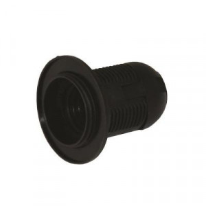 Dulii, Dulie E27 plastic, cu inel, neagra, Strohm - savelectro.ro