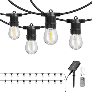 Ghirlande luminoase, Ghirlanda solara LED E27 STARLIGHT NEO, 20m, telecomanda, Kobi - savelectro.ro
