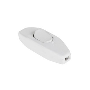 Prize si intrerupatoare, Intrerupator rotund pe fir 2.5A, alb, Rebel - savelectro.ro