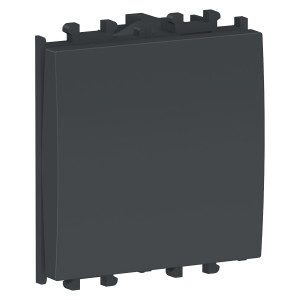 Prize si intrerupatoare, Intrerupator simplu, 2 module negru, Schneider Easy Styl - savelectro.ro