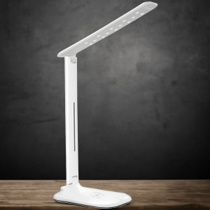 Lampa de birou cu incarcare Wireless Magic LED, 5W, temperatura de culoare ajustabila(3000/4500/6500K), 440 lm, alba, Klausen [4]- savelectro.ro