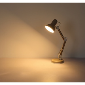 Lampa de birou Famous 1xE27, reglabila, IP20, nisipie, Globo Lighting [5]- savelectro.ro