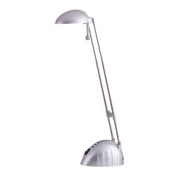 Lampa de birou LED Donald 4335, cu intrerupator, orientabila, 5W, 350lm, lumina rece, argintie, IP20, Rabalux [2]- savelectro.ro