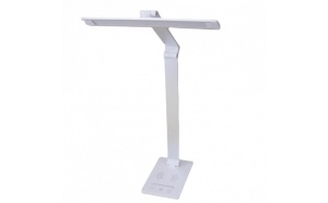 Lampa de birou LED Optonica, 7W, lumina calda/neutra/rece (3000-6000K), alba, USB, incarcare wireless, dimabila [1]- savelectro.ro