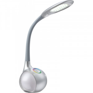 Lampa de birou LED Tarron 58279, dimabila, cu intrerupator touch, 5W, 300lm, lumina rece, argintie, IP20, Globo [1]- savelectro.ro