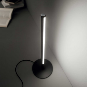 Lampa de birou LED Yoko 258911, cu intrerupator, 5W, 400lm, lumina calda, neagra, IP20, Ideal Lux [2]- savelectro.ro