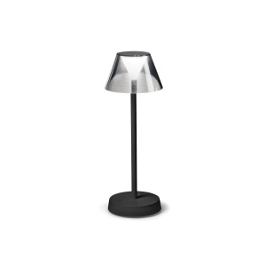 Lampi de birou si veioze, Lampa de masa LED exterior Lolita, 1.8W, 60lm, lumina calda (3000 K), IP54, dimabila, neagra, Ideal Lux - savelectro.ro