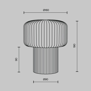 Lampa de masa Omaggio 1xG9, bej, ceramica, Maytoni [9]- savelectro.ro