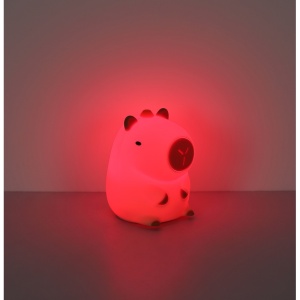 Lampa de veghe LED forma capybara 1.5W, temporizator, USB-C, dimabila, maro, Globo Lighting [7]- savelectro.ro