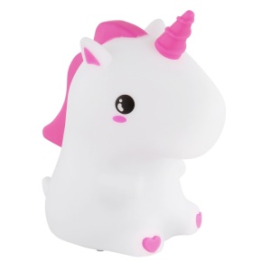 Lampa de veghe LED RGBW Unicorn 1.5W, temporizator, dimabila, alba+roz, Globo Lighting