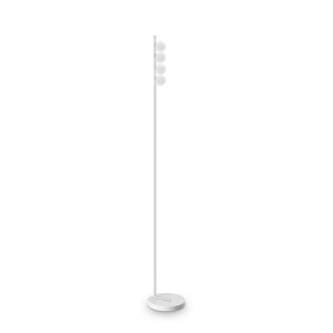 Lampadare, Lampadar LED Binomio 12W, 740lm, lumina calda (3000 K), IP20, alb, Ideal Lux - savelectro.ro