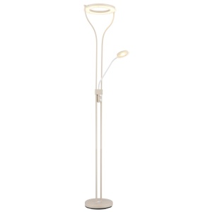 Lampadar LED Ebro, 24W, 2100 lm, lumina calda (3000 K), dimabil, nisipiu+alb, Globo Lighting [4]- savelectro.ro