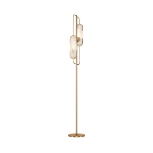 Corpuri de iluminat, Lampadar Marmo MOD099FL-02G, cu intrerupator, 2xG9, aurie+alba, IP20, Maytoni - savelectro.ro