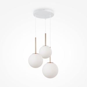 Lustra Basic Form MOD321PL-03G, 3xE14, alba+aurie, IP20, Maytoni [1]- savelectro.ro