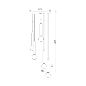 Lustra BR-BV04-00055, 5xE27, aurie, IP20, Braytron [4]- savelectro.ro