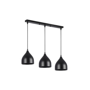 Lustre, Lustra Como 0116-LVT, 3xE27, neagra, IP20, Masterled - savelectro.ro