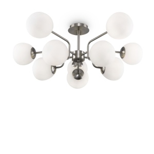 Lustre, Lustra Erich MOD221PL-10N, 10xE14, alba+nichel, IP20, Maytoni - savelectro.ro