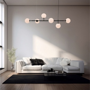 Lustra interior 6xG9, IP20, neagra, Braytron [2]- savelectro.ro