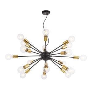 Lustre, Lustra Jackson T546PL-18B, 18xE27, neagra, IP20, Maytoni - savelectro.ro