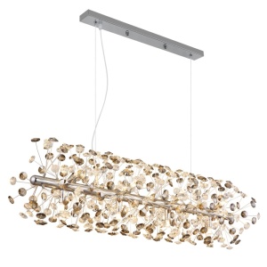 Lustre, Lustra Katrina 12xG9, cristale, 90 cm, crom, Globo Lighting - savelectro.ro