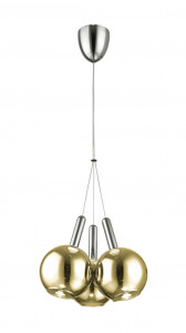 Lustra LED Balls KL142000, 15W, 1560lm, lumina calda, IP20, aurie+crom, Klausen [1]- savelectro.ro