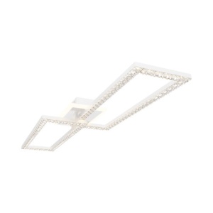 Lustra LED Crystal BR-BH17-05190, dimabila, cu telecomanda, 55W, 6050lm, lumina calda, neutra, rece, IP20, alba, Braytron [3]- savelectro.ro