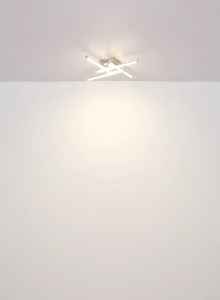 Lustra LED Kirina, 4 brate incrucisate, 24W, 1840 lm, lumina neutra (4000 K), IP20, nichel mat/cristale, Globo Lighting [7]- savelectro.ro