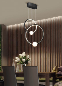 Lustra LED Liv 142039, 50W, 2530lm, lumina calda, IP20, neagra mata+aurie+alba, Klausen [6]- savelectro.ro