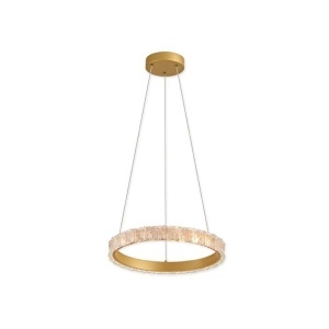 Lustra LED Onix, 18W, lumina calda/neutra/rece, IP20, aurie+transparenta, Klausen [2]- savelectro.ro