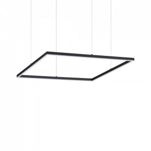 Lustra LED Oracle 259185, patrata, 41W, 3950lm, lumina calda, IP20, neagra, Ideal Lux [1]- savelectro.ro
