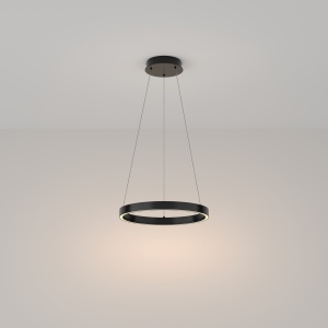 Lustra LED Rim MOD058PL-L22B3K, 25W, 1200lm, lumina calda, IP20, neagra, Maytoni [1]- savelectro.ro