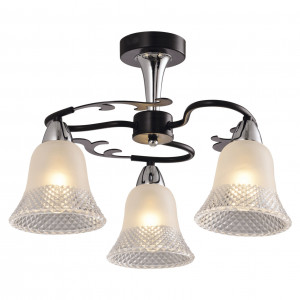 Lustre, Lustra Lidia KL6630, 3xE14, alba+neagra, IP20, Klausen - savelectro.ro