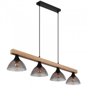 Lustra Lindi 15544-4D, 4xE14, naturala+neagra, IP20, Globo Lighting [3]- savelectro.ro