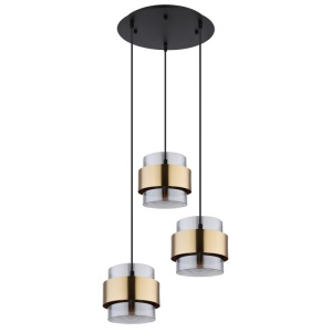 Lustre, Lustra Milley, 3xE27, IP20, negru/auriu, Globo Lighting - savelectro.ro