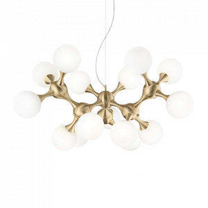 Lustra Nodi 241012, 15xE14, alba+aurie, IP20, Ideal Lux