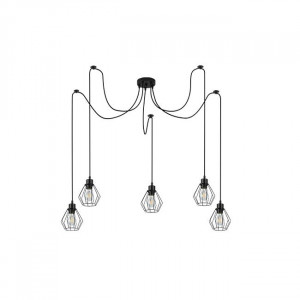 Lustra Otto, 5xE27, negru